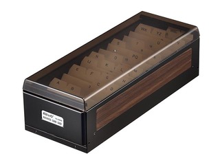 Vizītkaršu kartotēka KW-Trio, 800 vizītkartēm, melna