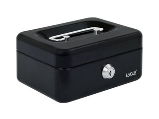 Naudas kaste Eagle 8878XS, metāla, melna 