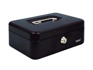 Naudas kaste Eagle 8878S, metāla, melna 