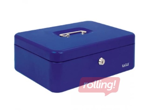 Naudas kaste Eagle 8878L, metāla, zila