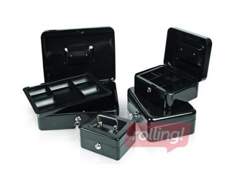 Naudas kaste Forpus 320 х 230 х 75 mm, metāla, melna