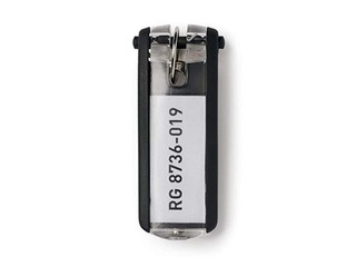 Atslēgu piekariņi Durable, 6 gab., melni