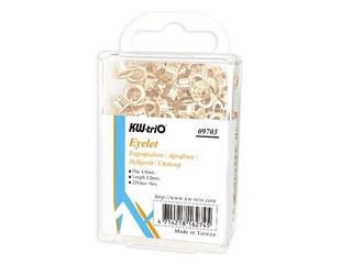 Kniedītes KW-Trio, zeltītas, 4.8x3.2mm, 250 gab.