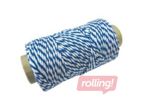 Notāru diegs 35 m, zils/balts