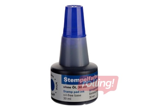 Zīmogu tinte Office Point, 30 ml, zila