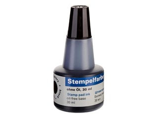 Zīmogu tinte Office Point, 30 ml, melna