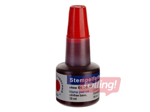 Zīmogu tinte Office Point, 30 ml, sarkana