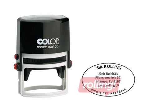 Zīmogs pēc pasūtījuma, Printer Oval 55