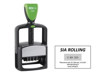 Zīmogs pēc pasūtījuma, Printer S660 Dater