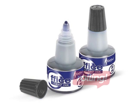 Zīmogu tinte Forpus, 30 ml, melna