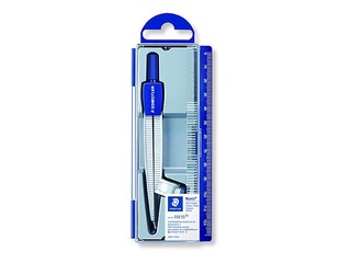 Cirkulis ar zīmuļa turētāju un lineālu Staedtler Noris 550, zils