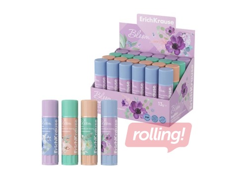 Līmes zīmulis ErichKrause, EasyStick, Bloom, pastel, 13g