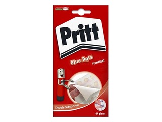 Līmes punkti Pritt, divpusēji, permanenta līme, 64 gab.