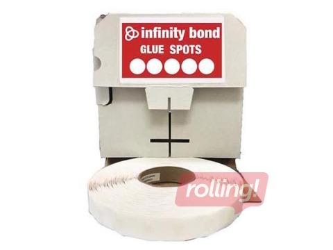 Līmes punkti Hotmelt, 10 mm x 1000 punkti, zema lipības pakāpe