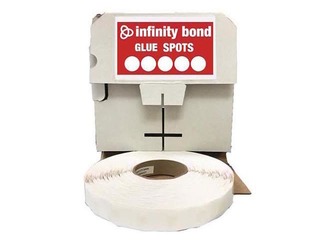 Līmes punkti Hotmelt, 10 mm x 1000 punkti, zema lipības pakāpe