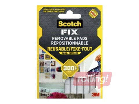 Līmējoša masa Scotch, 11mm x 15mm, 36 gab.