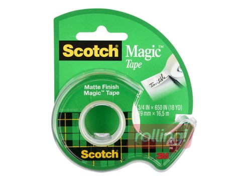 Līmlente ar turētāju 3M Scotch Magic,19mmx7.5 m
