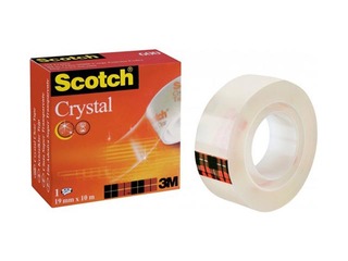 Līmlente 3M Scotch Crystal 600, 19 mm x 33 m, 1 gab., caurspīdīga 