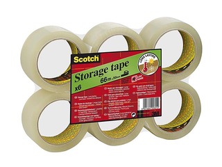 Līmlente 3M Scotch Storage Low-noise iepakošanas līmlente caurspīdīga, 50mm x 66m