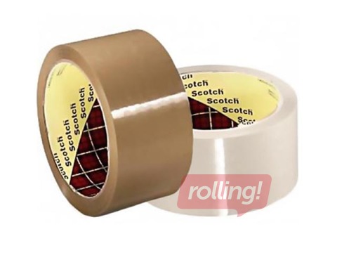 Līmlente 3M Scotch Storage Low-noise iepakošanas līmlente brūna, 50mm x 66m