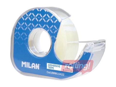 Līmlente ar turētāju Milan,19mmx33 m, caurspīdīga