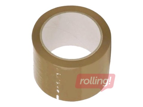 Līmlente pakošanai, akrila, brūna, 75mm x 66m