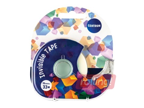 Līmlente ar turētāju Centrum, matēta, 19mm x 33m