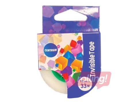 Līmlente Centrum, matēta, caurspīdīga, 19mm x 33m 