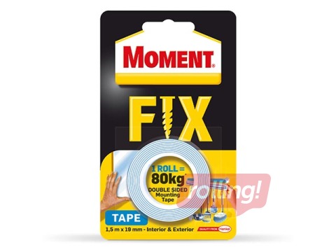 Montāžas līmlente Moment Fix, 19mmx1.5m