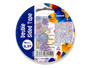Līmlente abpusēja, Centrum, 18mm x 6.3m