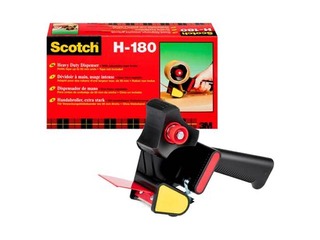 Līmlentes turētājs Scotch H-180, melns/sarkans