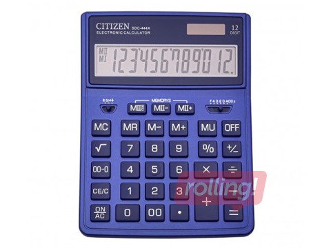 Kalkulators Citizen SDC-444XRNVE, zils