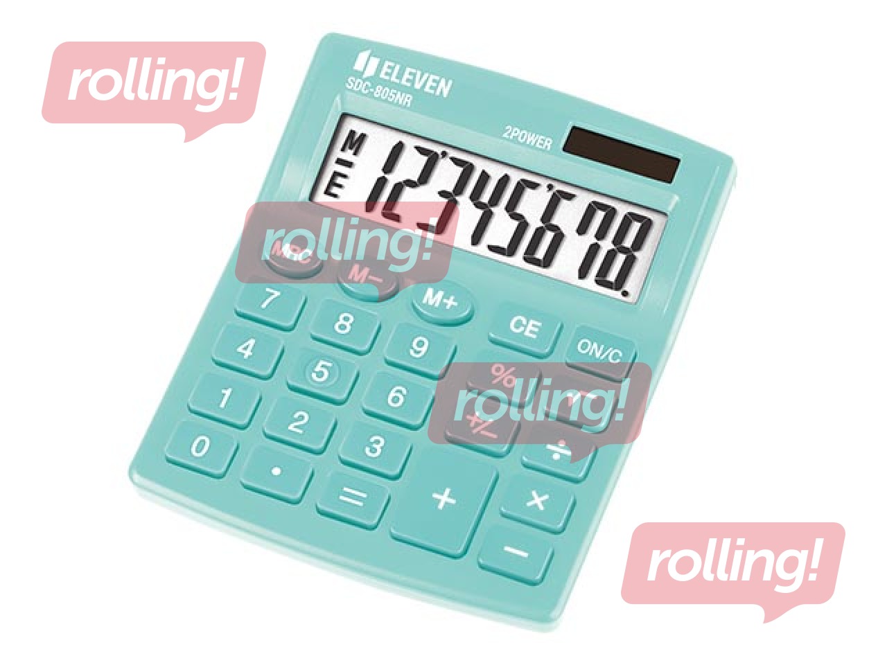 Kalkulators Eleven SDC805NRGNE, zaļš