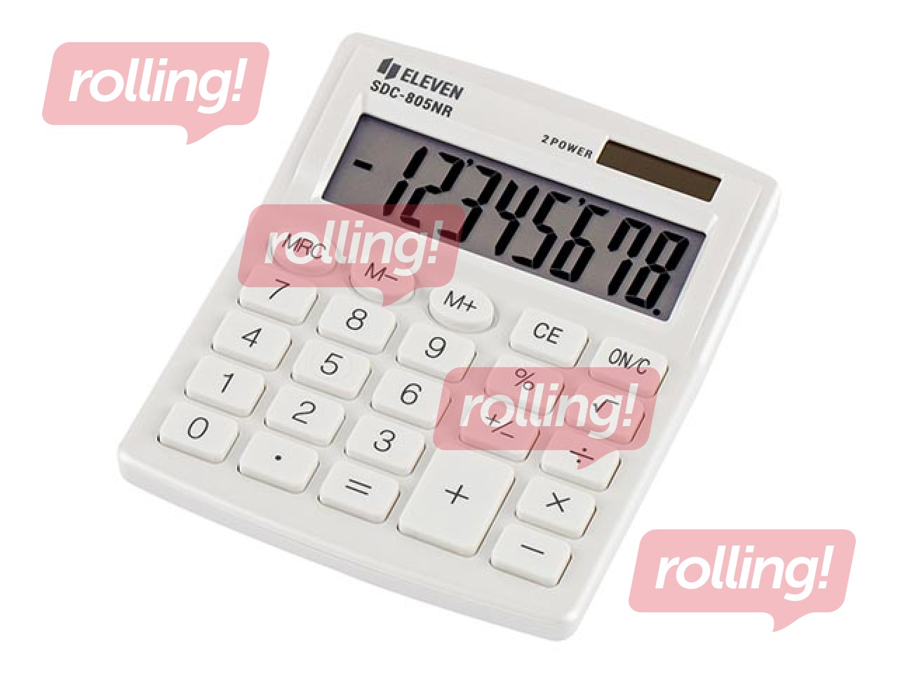 Kalkulators Eleven SDC805NRWHE, balts