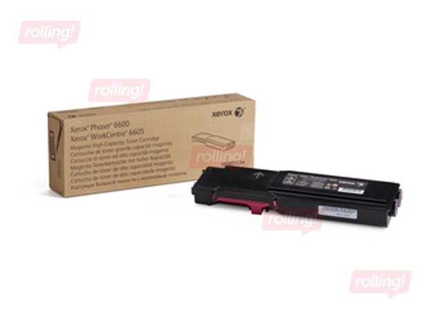 Tonera kasete Xerox Phaser 6600, fuksīna sarkana, (6000 lpp.)