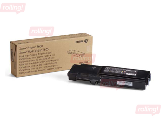 Tonera kasete Xerox Phaser 6600 melna, (8000 lpp.)