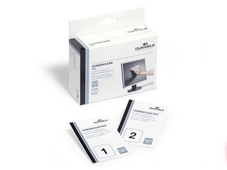 Monitora tīrīšanas komplekts DURABLE Screenclean Duo, 10 gab./pack.
