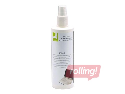 Monitoru un tastatūru tīrīšanas šķidrums Q-Connect, 250ml