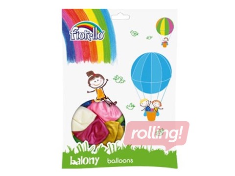 Baloni, 100 gab., dažādas metāliskas krāsas