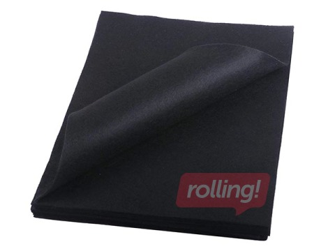 Filcs 20x30 cm, 150g/m2, melns, 10 loksnes