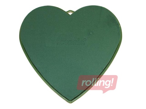 Floristikas oāze dzīviem augiem Sirds, uz plastmasas pamatnes