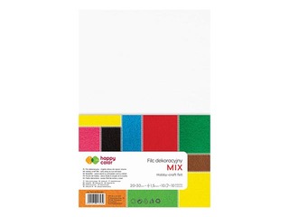 Filcs Happy Color, 20x30cm, 150g/m², dažādās krāsās, 10 loksnes