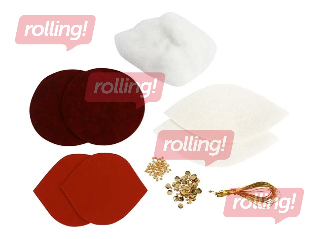 Radošais komplekts Mini Craft Kit Felt Ornaments