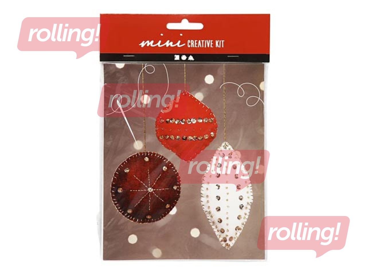 Radošais komplekts Mini Craft Kit Felt Ornaments