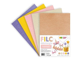 Filcs Happy Color 20x30cm, 150g/m², Fantasy, 5 loksnes
