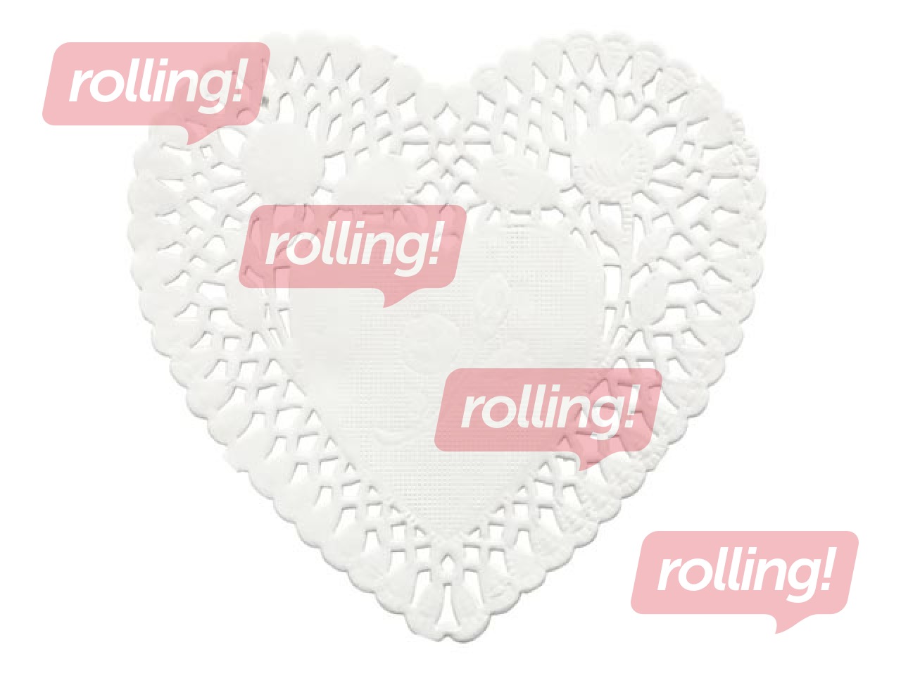 Salvetes sirds formā, 30 gab.