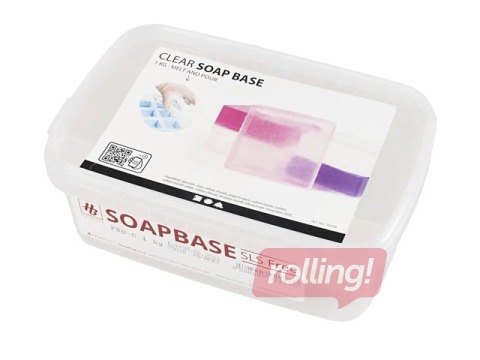 Glicerīna ziepju liešanas bāze, 1 kg, caurspīdīga