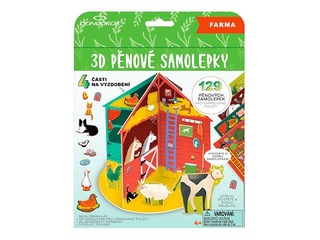 Pufīgo uzlīmju komplekts un 3D rotaļu namiņš Concorde Around the barn