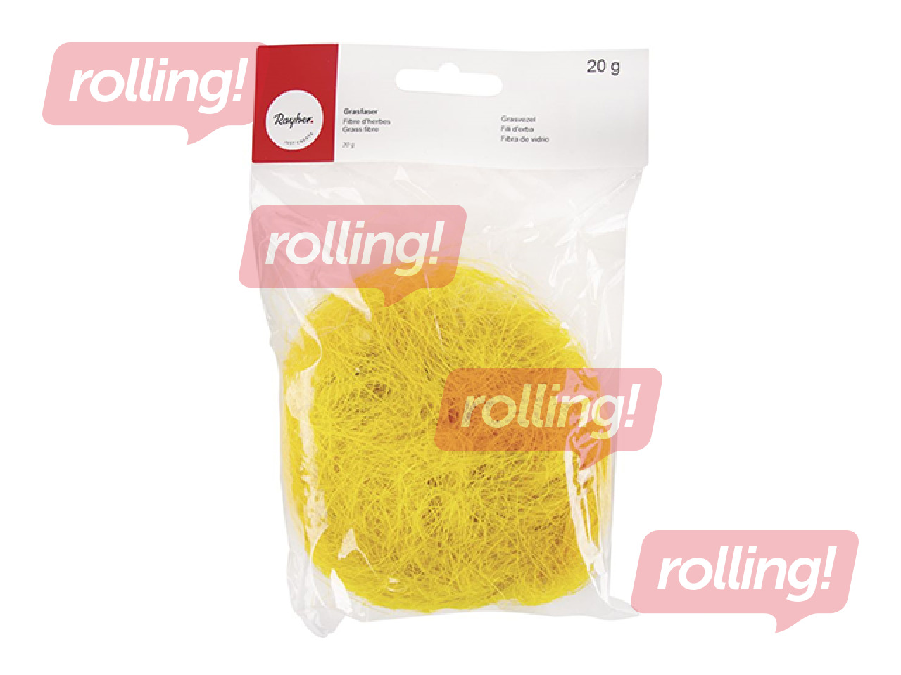 Sizala šķiedras, dzeltenas, 20g