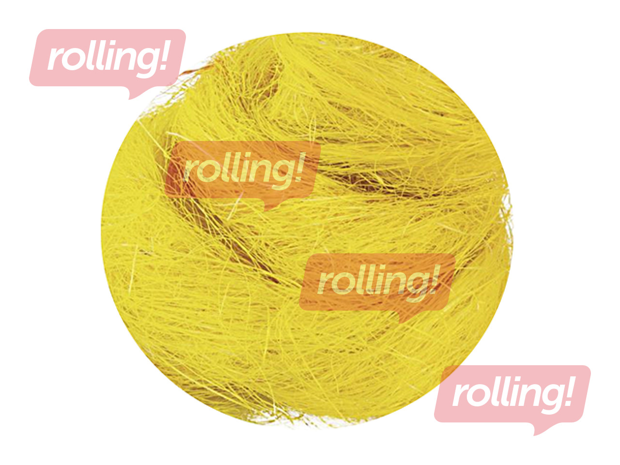 Sizala šķiedras, dzeltenas, 20g